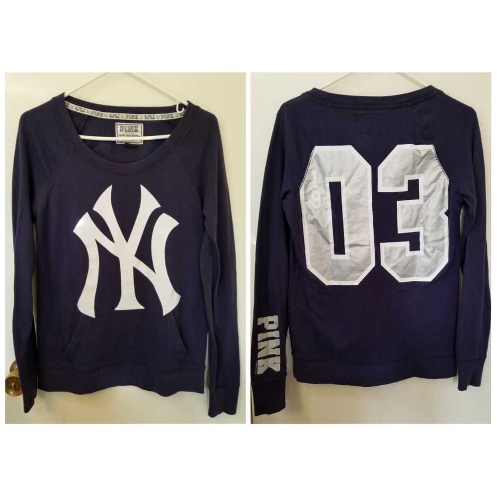 VS PINK New York Yankees Baseball Pullover